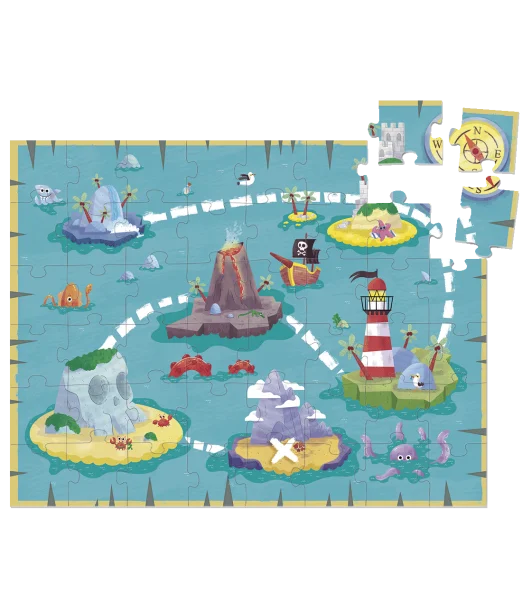 Goula Puzzle XXL Pirates 4ans+ Jeux éducatifs - Goula Maroc 2