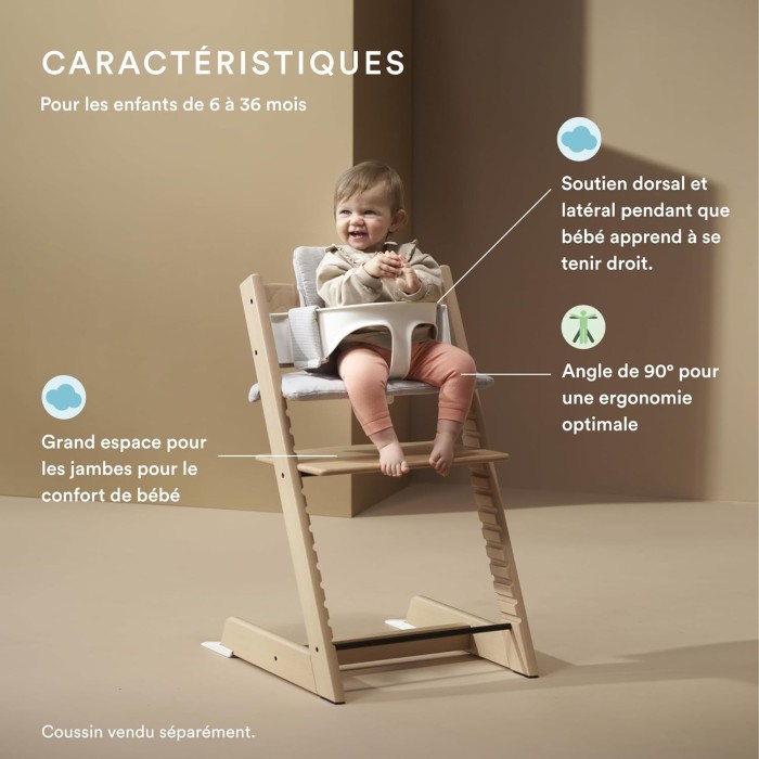 Stokke Chaise Tripp Trapp® - Naturel Chaise haute - Stokke