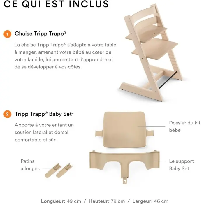 Stokke Chaise Tripp Trapp® - Warm Red Chaise haute - Stokke