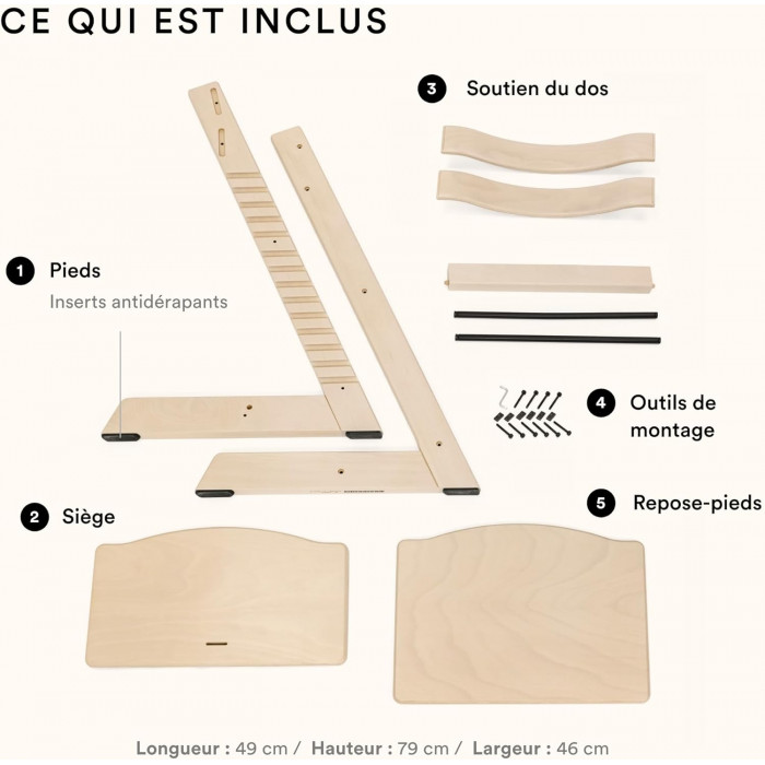 Stokke Chaise Tripp Trapp® - Warm Red Chaise haute - Stokke