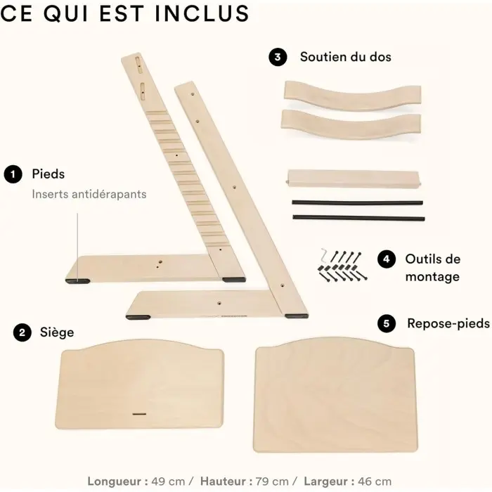 Stokke Chaise Tripp Trapp® - Warm Red Chaise haute - Stokke