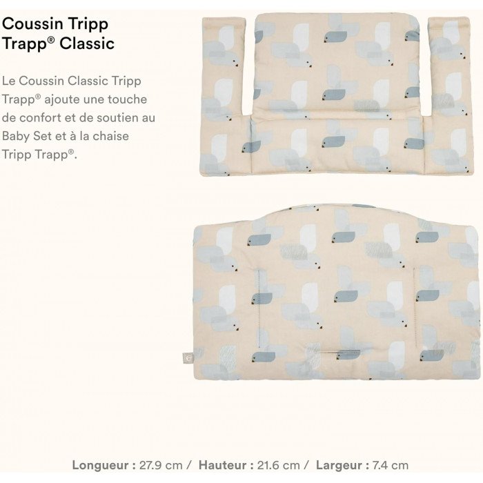 Stokke Coussin TRIPP TRAPP® Classic - Bleu Oiseau Chaise haute 