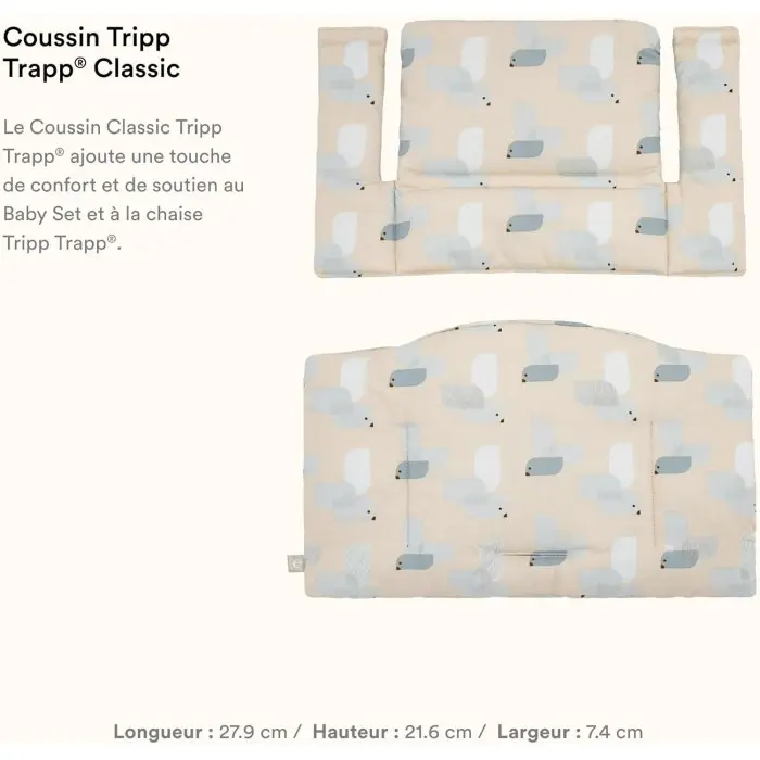 Stokke Coussin TRIPP TRAPP® Classic - Bleu Oiseau Chaise haute 