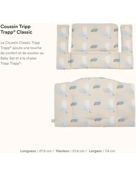 Stokke Coussin TRIPP TRAPP® Classic - Bleu Oiseau Chaise haute 