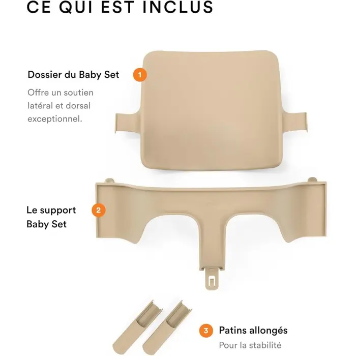 Stokke Baby Set TRIPP TRAPP naturel Chaise haute - Stokke Maroc