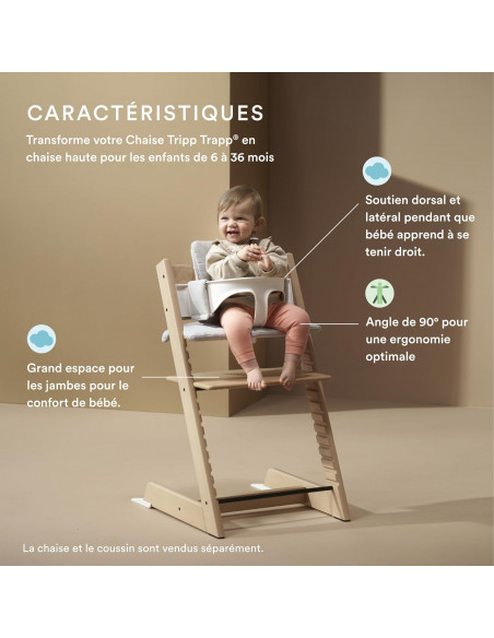 Stokke Baby Set TRIPP TRAPP naturel Chaise haute - Stokke Maroc
