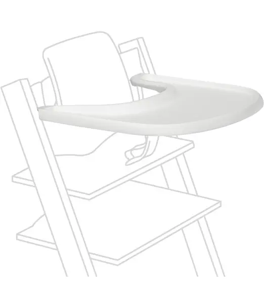 Stokke Plateau Blanc pour Chaise haute TRIPP TRAPP Chaise haute