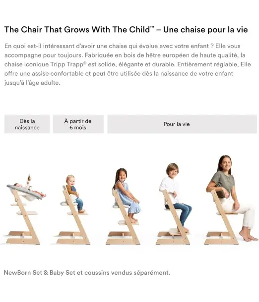 Stokke Plateau Blanc pour Chaise haute TRIPP TRAPP Chaise haute 2