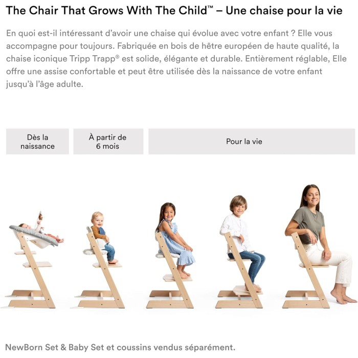 Stokke Plateau Blanc pour Chaise haute TRIPP TRAPP Chaise haute