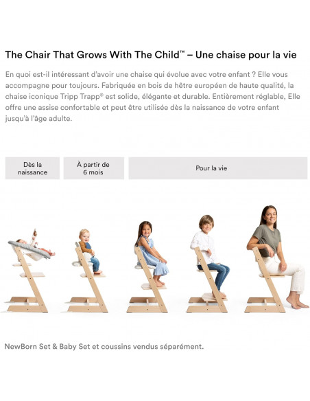 Stokke Plateau Blanc pour Chaise haute TRIPP TRAPP Chaise haute