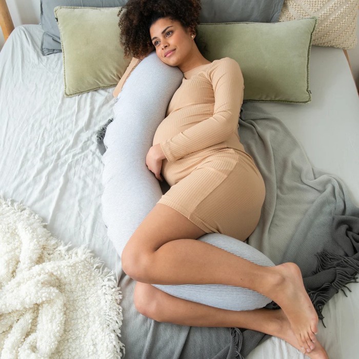 Doomoo Coussin de Grossesse et d'allaitement Buddy Chiné White