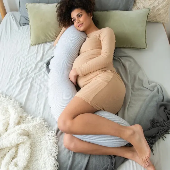 Doomoo Coussin de Grossesse et d'allaitement Buddy Chiné White