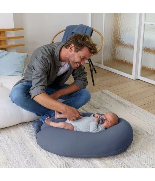Doomoo Buddy pregnancy and breastfeeding pillow Jersey blue 2
