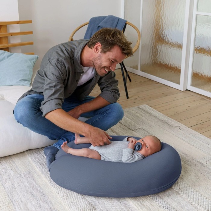 Doomoo Coussin D'allaitement Buddy Jersey Blue Coussin