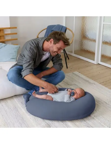 Doomoo Coussin D'allaitement Buddy Jersey Blue Coussin