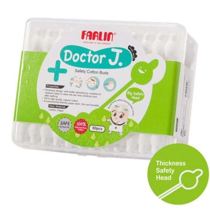 Farlin Coton Tiges sécurité pour bébé 0m+ dans Accessoires de toilette chez Baby And Mom Maroc