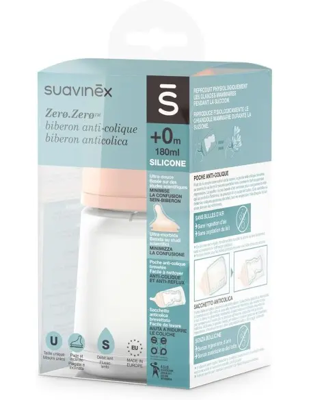 Suavinex baby bottle anti-colic Zero.Zero slow flow 180ml — photo 6