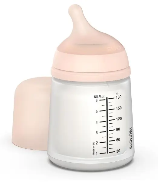 Biberon Suavinex anti-coliques Zero.Zero débit lent 180ml