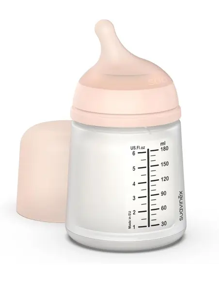 Biberon Suavinex anti-coliques Zero.Zero débit lent 180ml
