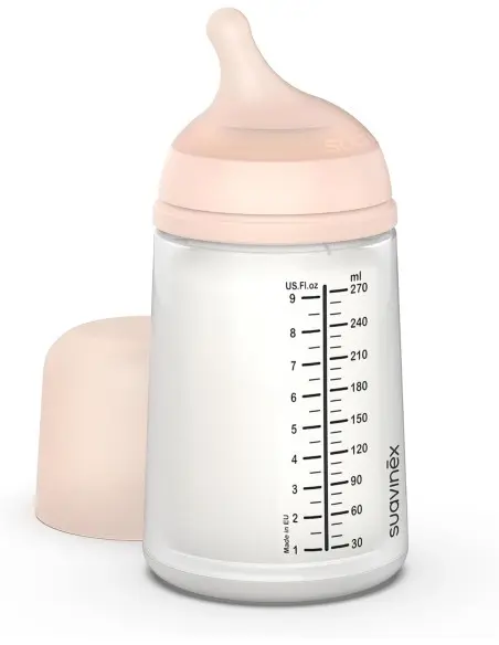 Suavinex Zero.Zero anti-colic baby bottle medium flow 270 ml from 3 months