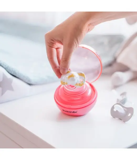 Suavinex Stérilisateur pour Sucettes nomade UV Duccio Rose 2