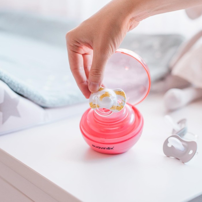 Suavinex Stérilisateur pour Sucettes nomade UV Duccio Rose