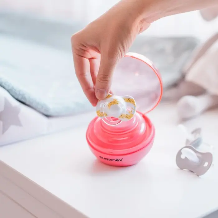 Suavinex Stérilisateur pour Sucettes nomade UV Duccio Rose