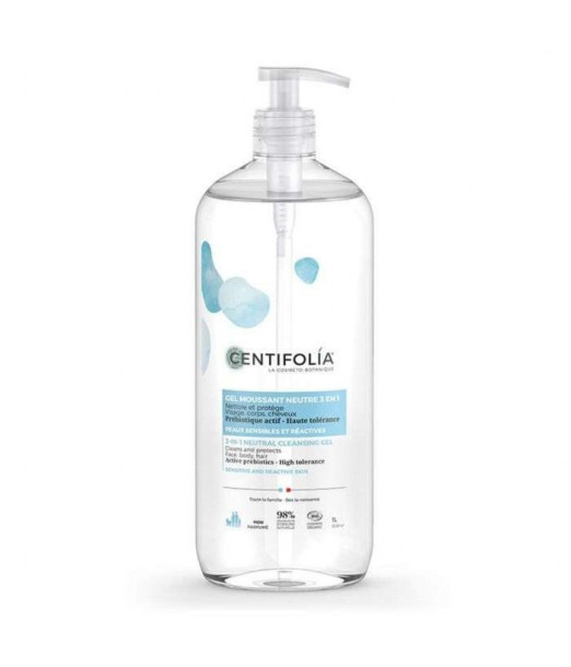 Centifolia Gel Moussant Neutre 3en1 Visage, Corps et Cheveux 1L