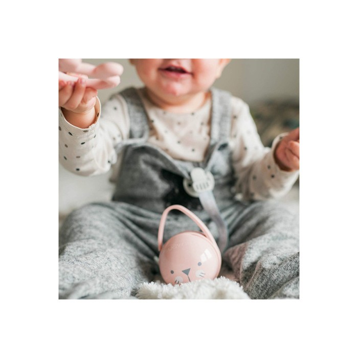 Suavinex Boîte à Sucettes Duo Hygge - Rose Sucettes - Suavinex