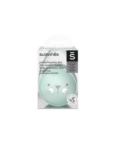 Suavinex Boîte à Sucettes Duo Hygge - Vert Sucettes - Suavinex