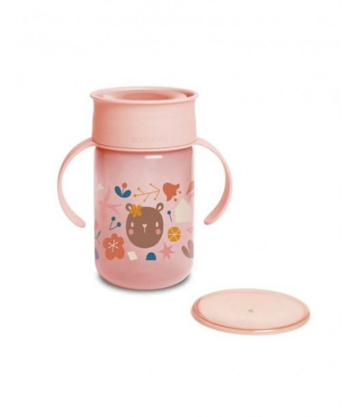 Suavinex Tasse d'apprentissage 360° Rose 340ml 12m+ Vaisselle 2