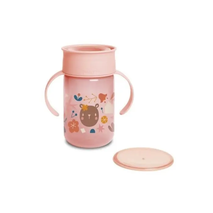 Suavinex Tasse d'apprentissage 360° Rose 340ml 12m+ Vaisselle