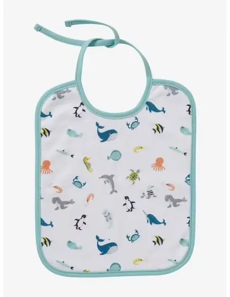 Baby bibs - pack of 7 printed bibs, white background — photo 3