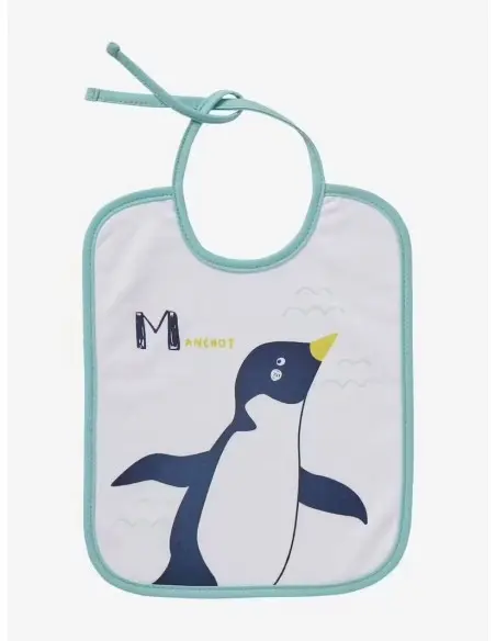 Baby bibs - pack of 7 printed bibs, white background — photo 7