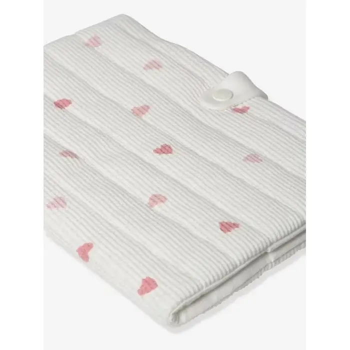 Protège carnet de santé - Imprimé coeurs Mode - Vertbaudet