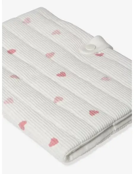 Protège carnet de santé - Imprimé coeurs Mode - Vertbaudet