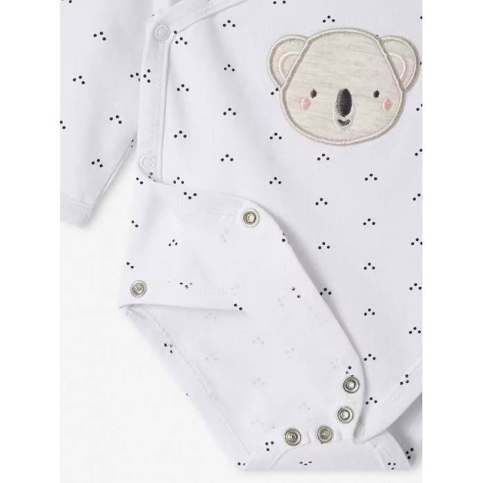 Ensemble naissance 3 pièces en point mousse 6m+ Bleu Marine