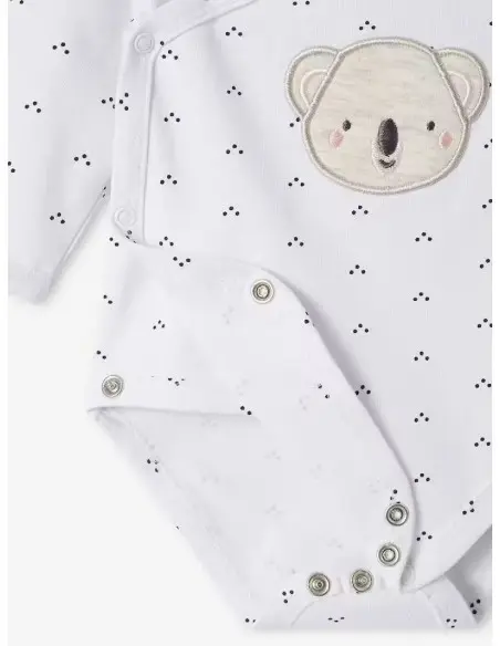 Ensemble naissance 3 pièces en point mousse 6m+ Bleu Marine