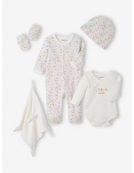 Kit naissance 6 pièces et sa valise cadeau 6m+ Coffret