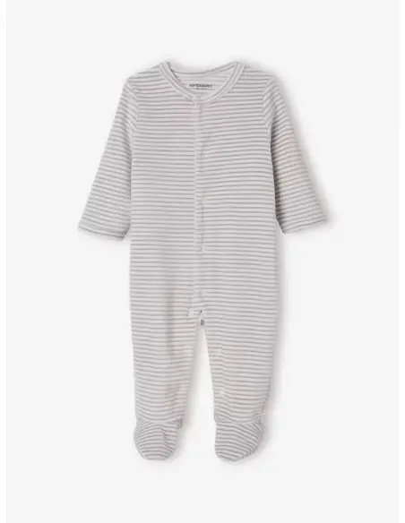 Kit naissance 6 pièces Rayé gris Coffret naissance -