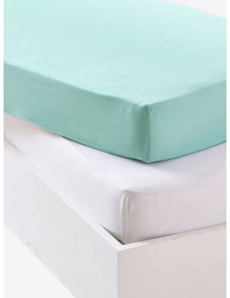 Drap housse bébé 40x80cm en jersey extensible Oeko-Tex® Lot de
