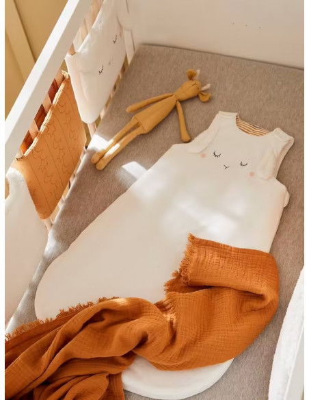 Gigoteuse sans manches Petit Mouton couleur écru 0-6mois TOG