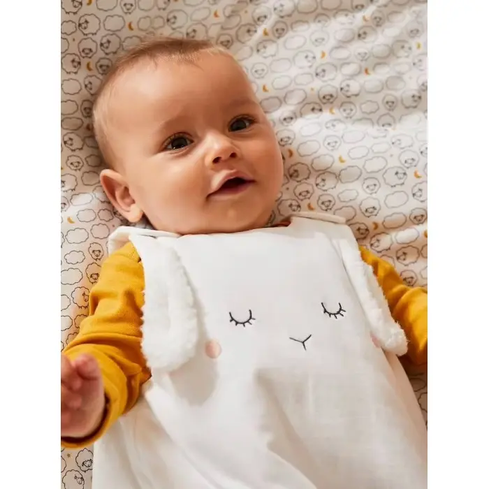 Gigoteuse sans manches Petit Mouton couleur écru 0-6mois TOG