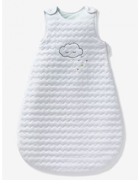 Gigoteuse matelassée Bio Nuage à manches amovibles Blanc 0-6