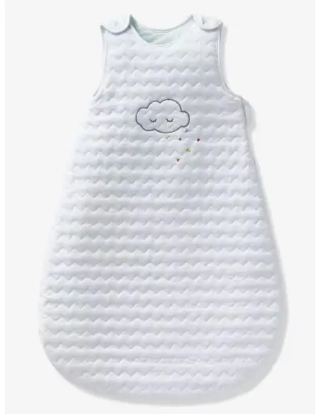 Gigoteuse matelassée Bio Nuage à manches amovibles Blanc 0-6