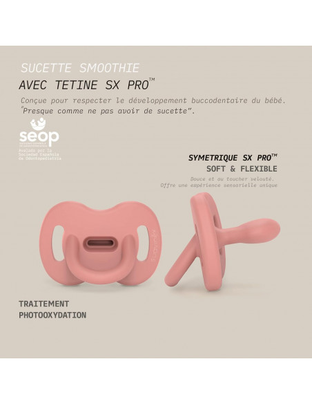 Suavinex Sucette Tout Silicone avec Tétine Symétrique