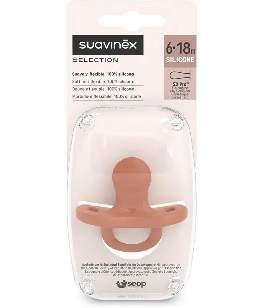 Suavinex Sucette Tout Silicone avec Tétine Symétrique SX Pro 6-18 mois Sucettes - Suavinex Maroc 2