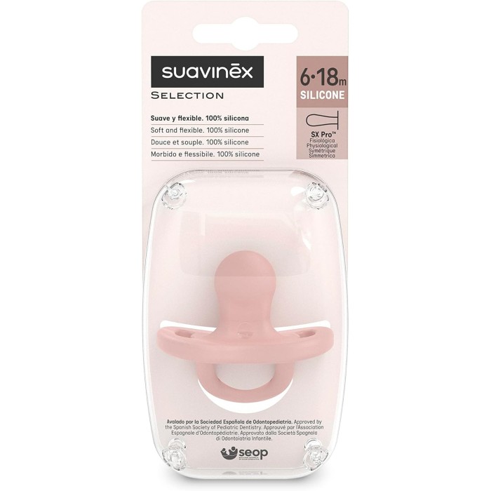 copy of Suavinex Sucette Tout Silicone avec Tétine Symétrique