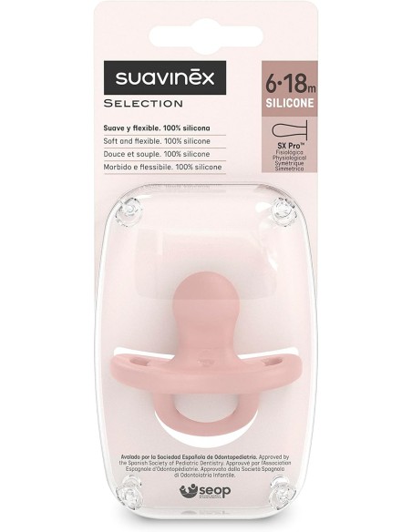 copy of Suavinex Sucette Tout Silicone avec Tétine Symétrique