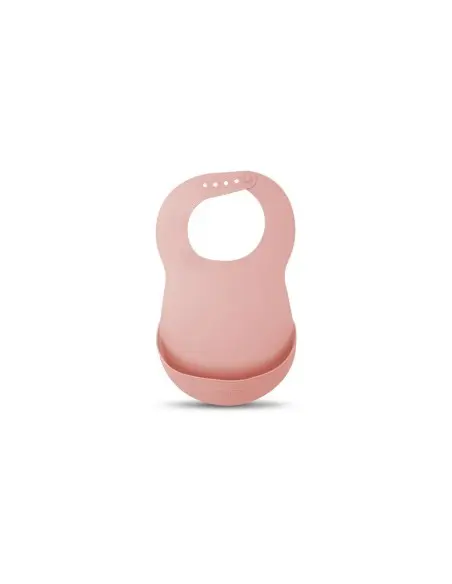 Suavinex silicone bib pink from 4 months